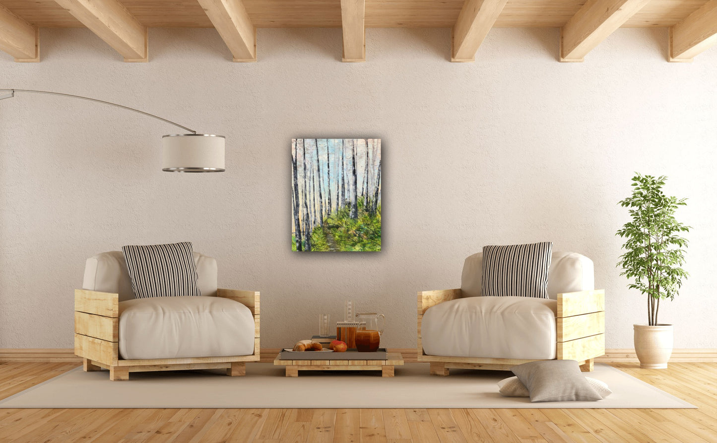 Original Painting - BIRCH GROVE #1