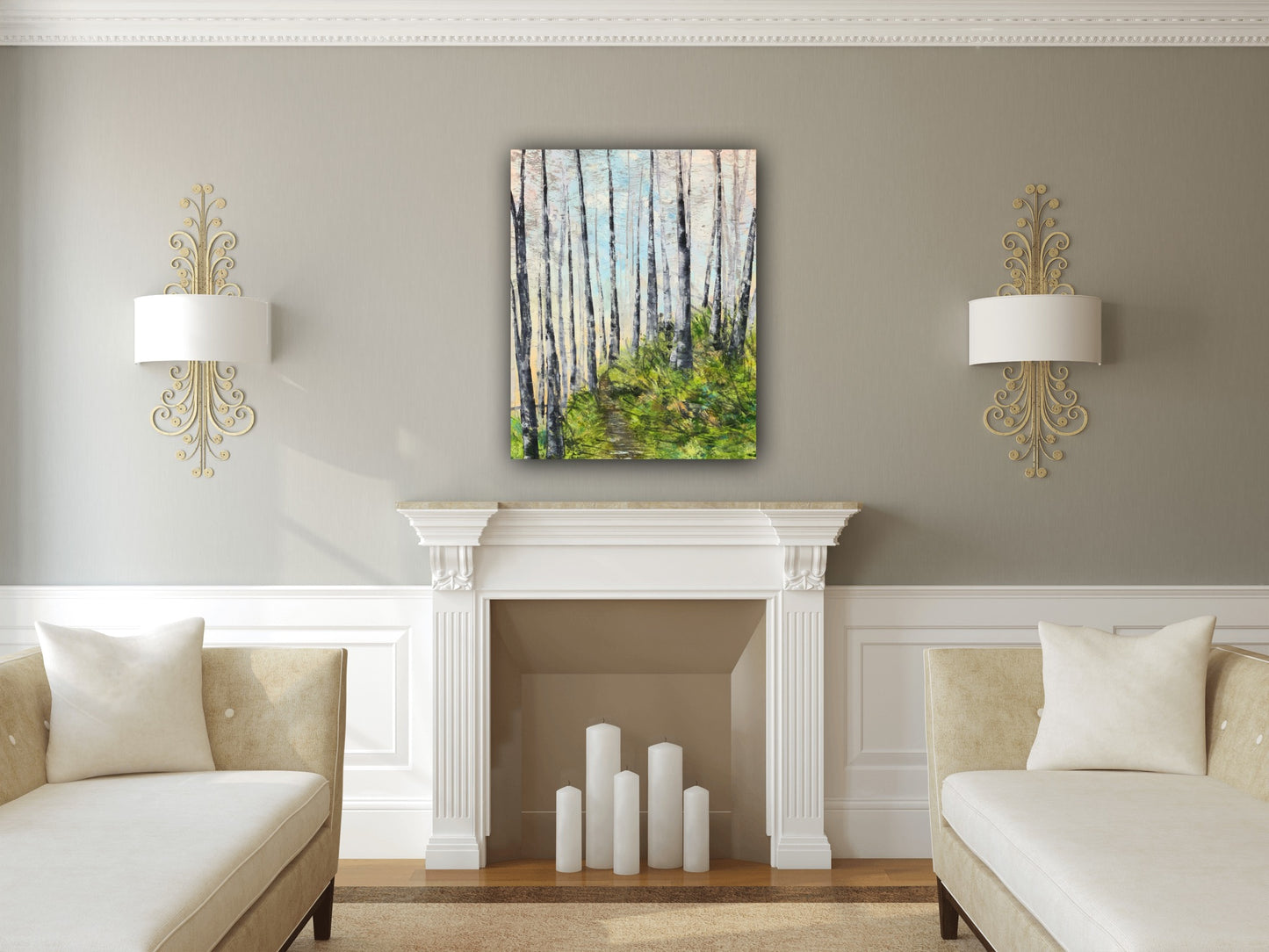 Original Painting - BIRCH GROVE #1